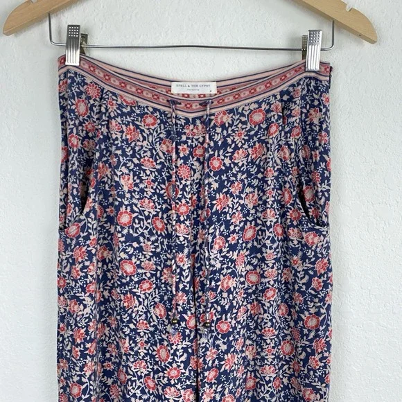 SPELL & THE GYPSY JASMINE PALAZZO PANTS – SIZE M - BOHO FLORAL WIDE LEG FESTIVAL - Picture 5 of 10